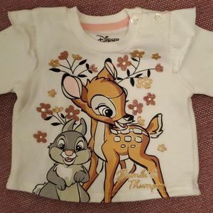 Disney Bambi and Thumper Long Sleeve - 0 to 3 months